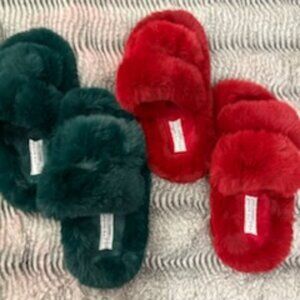 (2) Primark Furry Slippers